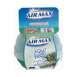 AIR MAX Mangiaumidità Profumatore d'ambiente 2 in 1, Freschezza Alpina, 40 g AIR MAX Mangiaumidità Profumatore d'ambiente 2 in 1, Freschezza Alpina, 40 g