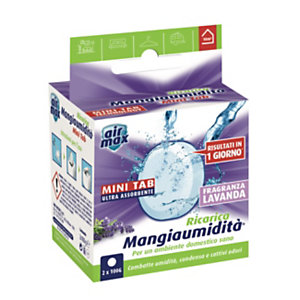 AIR MAX Ricarica Mini Tabs per Kit assorbiumidità Ambiance, Lavanda (confezione 2 pezzi)