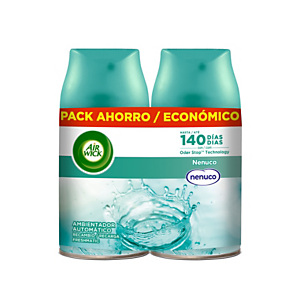 AIR WICK FRESHMATIC ambientador automático frescor Nenuco recambio 2 unidades 250 ml AIR WICK FRESHMATIC ambientador automático frescor Nenuco recambio 2 unidades 250 ml