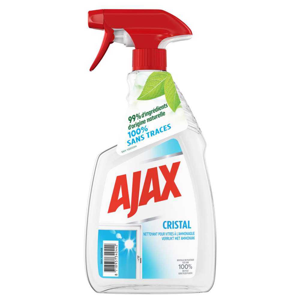 Lot de 2 - Ajax Nettoyant vitres Cristal - Spray 750 ml