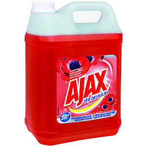 Ajax Produit nettoyant Fête des Fleurs rouges - Bidon de 5 L