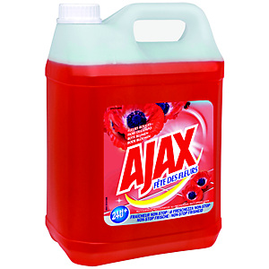 Ajax Produit nettoyant Fête des Fleurs rouges - Bidon de 5 L Ajax Produit nettoyant Fête des Fleurs rouges - Bidon de 5 L