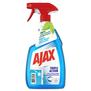 Ajax Triple Action Nettoyant vitres bleu - Spray 750 ml Ajax Triple Action Nettoyant vitres bleu - Spray 750 ml