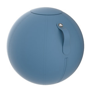 Alba Ergo Ball - Siège ballon ergonomique pour bureau - Housse tissu Bleu