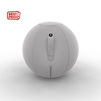 Alba Ergo Ball - Siège ballon ergonomique pour bureau - Housse tissu Gris - 1