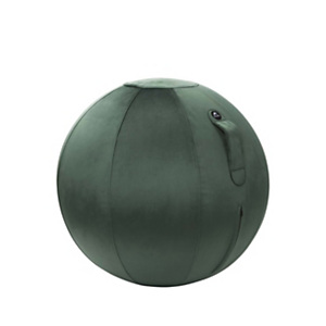 Alba Ergo Ball - Siège ballon ergonomique pour bureau - Housse velours Vert émeraude Alba Ergo Ball - Siège ballon ergonomique pour bureau - Housse velours Vert émeraude