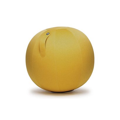 Alba Ergoball Bola ergonómica fisioterapeútica, tejido poliéster, 65 cm, amarillo - 1