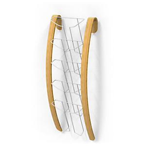 ALBA Espositore da muro con 5 ripiani, 34 x 13 x 86,5 cm, Struttura in legno, Ripiani Acciaio Bianchi ALBA Espositore da muro con 5 ripiani, 34 x 13 x 86,5 cm, Struttura in legno, Ripiani Acciaio Bianchi