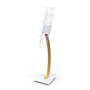 ALBA Espositore da terra con 5 ripiani, 35 x 42 x 151 cm, Struttura Legno/Acciaio, Ripiani Filo metallico Bianchi ALBA Espositore da terra con 5 ripiani, 35 x 42 x 151 cm, Struttura Legno/Acciaio, Ripiani Filo metallico Bianchi