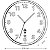 Alba Horloge murale extérieure radio pilotée Hora à quartz - Diamètre 35,5 cm - Blanc - 4