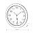 Alba Horloge murale Hornew à quartz - Diamètre 30 cm - Blanc - 4