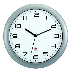Alba Horloge murale Hornew à quartz - Diamètre 30 cm - Gris
