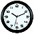 Alba Hornew Reloj analógico de pared, negro con fondo blanco - 1