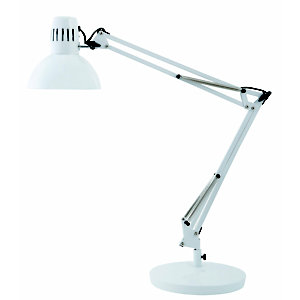 Alba Lampe de bureau Architecte - Ampoule Led E27 - 20W - Double bras articulé - Tête orientable - B