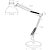 Alba Lampe de bureau Architecte - Ampoule Led E27 - 20W - Double bras articulé - Tête orientable - Noir - 8
