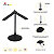 Alba Lampe de bureau Twin - Led intégrée - 6W - Rechargeable par USB - 2 têtes orientables - Noir - 13