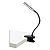 ALBA Lampe ss fil LEDCLIP ABS, silicone 3 niveaux d'intensité Tête:15x3 cm Bras:26 cm Base:12x6 cm. Noire - 1