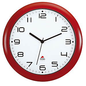 ALBA Orologio da parete Hornew - diametro 30 cm - rosso - Alba ALBA Orologio da parete Hornew - diametro 30 cm - rosso - Alba
