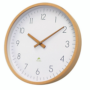 Alba Orologio da parete Tree, Ø 30 cm, Qudrante bianco/Cornice legno Alba Orologio da parete Tree, Ø 30 cm, Qudrante bianco/Cornice legno