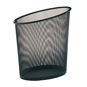 Alba Papelera Mesh, negro<BR><BR> Alba Papelera Mesh, negro<BR><BR>