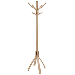 Alba Perchero de pie de madera de 10 colgadores, olmo Alba Perchero de pie de madera de 10 colgadores, olmo