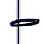 Alba Perchero de pie de metal y plástico ABS de 5 colgadores, cromado y negro - 4
