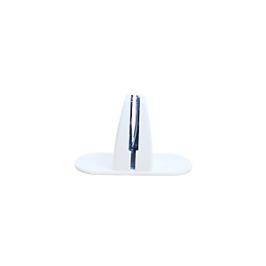 Alba Pinces de fixation à poser ou à coller pour panneau, cloison ou vitre de séparation – Blanc - Lot de 2 Alba Pinces de fixation à poser ou à coller pour panneau, cloison ou vitre de séparation – Blanc - Lot de 2
