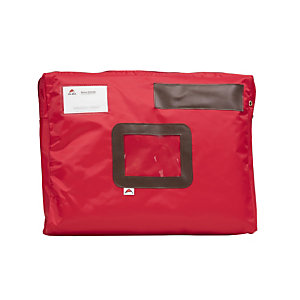 Alba Pochette à courrier en nylon imperméable - 42 x 32 cm - Rouge