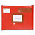 ALBA Pochette navette Rouge en PVC dimensions : 42x32cm - 1