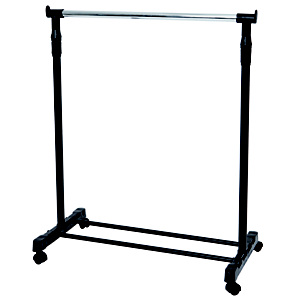 ALBA Porta abiti su ruote Jack, 82 x 42 x 103 cm, Acciaio cromato/ABS, Nero ALBA Porta abiti su ruote Jack, 82 x 42 x 103 cm, Acciaio cromato/ABS, Nero