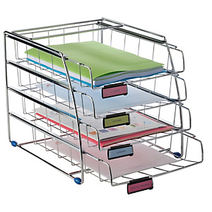 ALBA Set da 4 vaschette scorrevoli - 31,5x39x31,5 cm - vaschette 6,5 cm - metallo - Alba ALBA Set da 4 vaschette scorrevoli - 31,5x39x31,5 cm - vaschette 6,5 cm - metallo - Alba