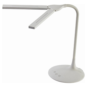 Alba Twin Lampada da tavolo LED, Bianco Alba Twin Lampada da tavolo LED, Bianco