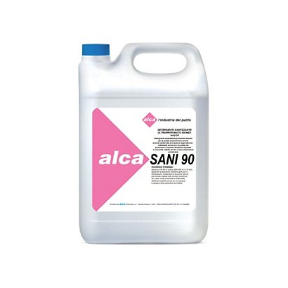 ALCA Detergente sanitizzante ultraprofumato SANI90, Idoneo HACCP, Tanica 5 l