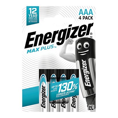 Alkalinebatterijen Energizer Max Plus LR03 AAA, set van 4 - 1