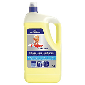 Allesreiniger HACCP geparfumeerd Mr Proper Professional citroen 5 L Allesreiniger HACCP geparfumeerd Mr Proper Professional citroen 5 L