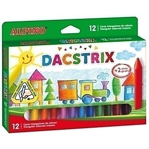 ALPINO DACS Dacstrix Ceras, blandas, estuche de 12, colores surtidos ALPINO DACS Dacstrix Ceras, blandas, estuche de 12, colores surtidos