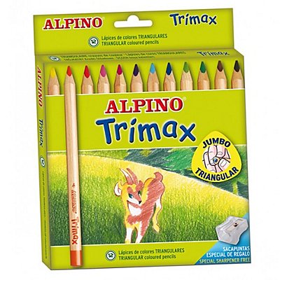 ALPINO Trimax Lápices de colores con mina de 5,4 mm