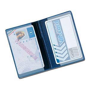 ALPLAST Porta patente europea - con stampa - 2 tasche - Alplast - conf. 24 pezzi ALPLAST Porta patente europea - con stampa - 2 tasche - Alplast - conf. 24 pezzi