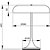 Aluminor Lampe de bureau Madison - Ampoule Led E27 - 12W - Design vintage - Blanc - 2