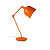 Aluminor Lampe de bureau Mekano - Ampoule Led E27 - 12W - Bras articulé - Orange - 1