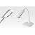 Aluminor Lampe de bureau Mika - Led intégrée - 6 W - Bras flexible - Blanc - 3