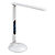 Aluminor Lampe de bureau Success - Led intégrée - 10W - Bras et tête articulés - Ecran digital - Blanc - 1