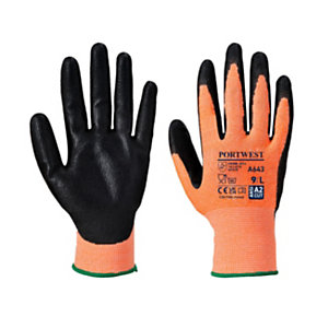 Amber nitrile gloves