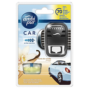 Ambi Pur Car Deodorante per auto, Vaniglia, 7 ml Ambi Pur Car Deodorante per auto, Vaniglia, 7 ml