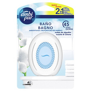 Ambi Pur Deodorante per il bagno, Nuvola di Cotone, 7,5 ml Ambi Pur Deodorante per il bagno, Nuvola di Cotone, 7,5 ml