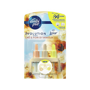 Ambi Pur Ricarica per Diffusore Elettrico 3VOLUTION, Fragranza Oro e Fiori di Vaniglia, 20 ml Ambi Pur Ricarica per Diffusore Elettrico 3VOLUTION, Fragranza Oro e Fiori di Vaniglia, 20 ml