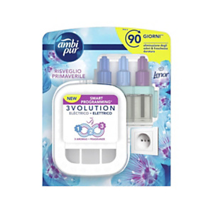 Ambi Pur Starter Kit Diffusore Elettrico 3 fragranze 3VOLUTION con fragranza Risveglio Primaverile Ambi Pur Starter Kit Diffusore Elettrico 3 fragranze 3VOLUTION con fragranza Risveglio Primaverile