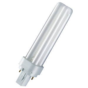 Ampoule fluocompacte Dulux D 18W 840, Osram