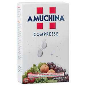 AMUCHINA Compresse Disinfettanti Effervescenti, Presidio Medico Chirurgico, 1 g (confezione 24 pezzi) AMUCHINA Compresse Disinfettanti Effervescenti, Presidio Medico Chirurgico, 1 g (confezione 24 pezzi)
