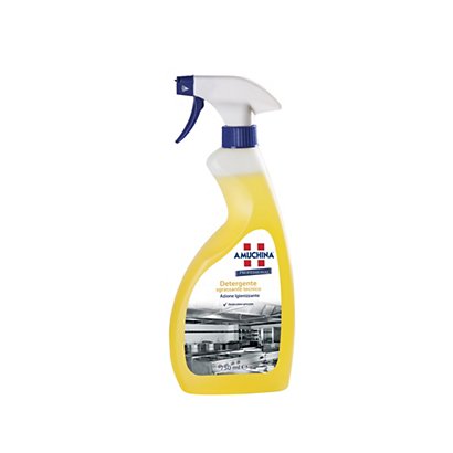 AMUCHINA Professional Detergente Sgrassante Tecnico Azione igienizzante, Flacone spray 750 ml